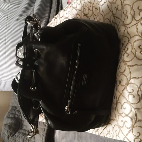 Coach Handbags - Coach Crossbody drawstring bag in black